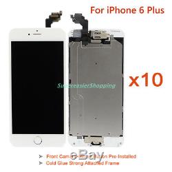 10 x LCD Display Touch Screen Digitizer Assembly Replacement For iPhone 6 Plus