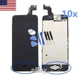 10x For iPhone 5C Black LCD Display Touch Screen Digitizer Replacement Part Home
