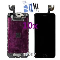 10x For iPhone 6 Black LCD Display Touch Screen Full Assembly Replacement Repair