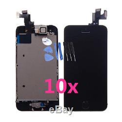 10x LOT For iPhone 5S Black LCD Display Touch Screen Digitizer Replacement Frame