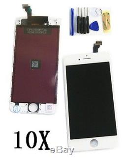 10x LOT OEM iPhone 6 4.7 LCD Touch Digitizer Screen Assembly Replacement White
