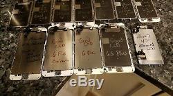 25 iPhone 6 6S 6 Plus 6S Plus 7 LCD Lot Cracked Glass Screen Replacement