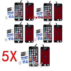 5X Replacement LCD Screen + Touch Digitizer Assembly For iPhone 6 Plus 5.5 Black