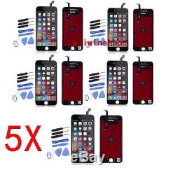 5X for iPhone 6 Plus LCD Display Touch Screen Digitizer Assembly Replacement BY