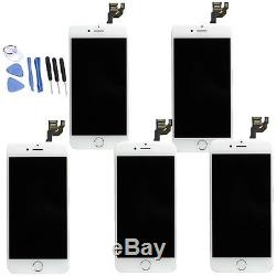 5x US LCD Display Touch Screen Full Assembly Replacement for iPhone 6 4.7 White