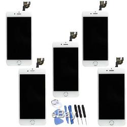 5x White LCD Display Touch Screen Replacement Full Assembly for iPhone 6 4.7 US
