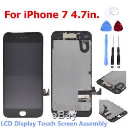 5xLCD Display Touch Screen Glass Digitizer Assembly Replace For iPhone 7 Black