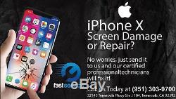Apple Iphone X Cracked Broken Screen Glass Repair Replacement Mail In Service