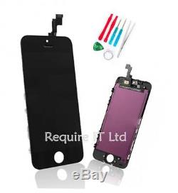 Black LCD Touch Screen Digitizer Assembly Replacement For iPhone 5S ME432B/A