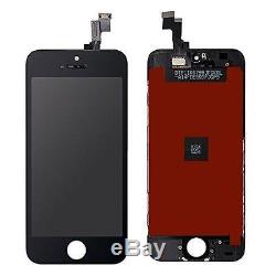 Black lcd touch screen digitizer glass replacement assembly for iphone se with