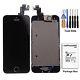 Cellphoneage For Iphone 5s New Lcd Touch Screen Replacement Black With Home B