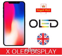 For Apple iPhone X LCD OLED AMOLED Digitizer Screen Replacement Assembly UKSTOCK