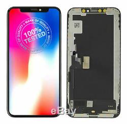 For Apple iPhone XS LCD Screen Genuine Soft Oled Replacement Display GX Black 3D