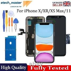 For iPhone 11 X XR XS Max Screen Replacement LCD OLED 3D Touch Digitizer Upgrade