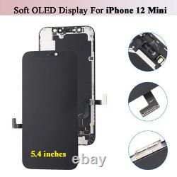 For iPhone 12 Mini Soft OLED Display LCD Touch Screen Digitizer Replacement Part