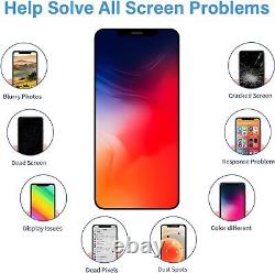 For iPhone 12 Pro Max Screen Replacement with Front Speaker Proximity Sensor