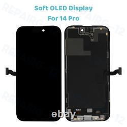 For iPhone 14 Pro 6.1 Soft OLED Display LCD Touch Screen Digitizer Replacement