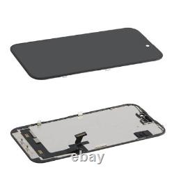 For iPhone 15 Black Soft OLED Display LCD Touch Screen Replacement Assembly Best