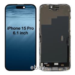 For iPhone 15 Pro Soft OLED Display Touch Screen Digitizer Replacement Assembly