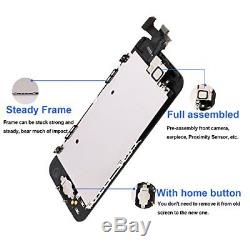 For iPhone 5 Screen Replacement With Home Button MAFIX Full Pre-assembly LCD Kit