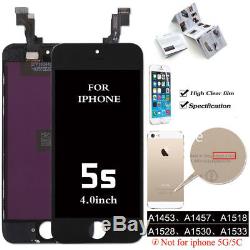 For iPhone 5S Touch Screen Replacement LCD Display Full Assembly Digitizer Black