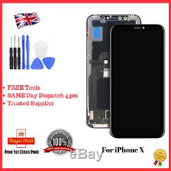 For iPhone X OLED Black 5.8' OEM Touch Screen and Digitizer Assembly Replacement