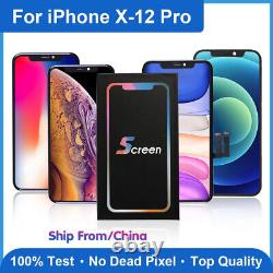 For iPhone X XR 11 Pro XS Max 12 OLED LCD Touch Screen Digitizer Replacement Lot