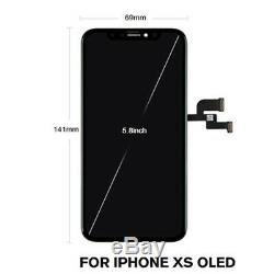 For iPhone XS OLED OEM Display LCD Touch Screen Digitizer Assembly Replacement