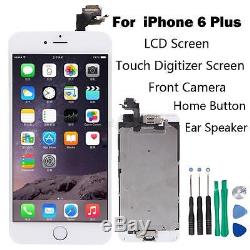 Full Set LCD Touch Screen Digitizer Assembly Replacement for iPhone 6 Plus White