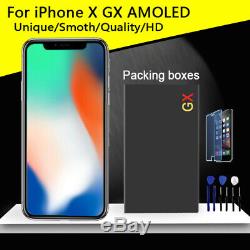 GX Hard AMOLED Display Touch Screen for iPhone X XS XR Max Digitizer Replacement