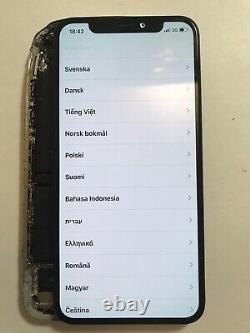 Genuine OEM Refurbished Black iPhone X OLED Screen Replacement Good Condit#60