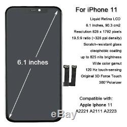 High Quality iPhone 11 LCD Display Touch Screen Digitizer Replacement with Tools