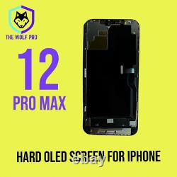 IPhone 12 Pro Max Screen Hard OLED 6.7 inches Black replacement screen