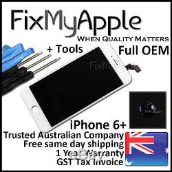 IPhone 6 Plus OEM White Glass Touch Screen Digitizer LCD Assembly Replacement 6P