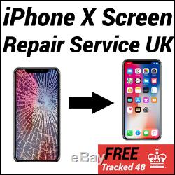 IPhone X Cracked Screen Glass Replacement LCD Same Day Repair Service