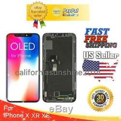 IPhone X XS XR LCD OLED Display Touch Screen Digitizer Assembly Replacement