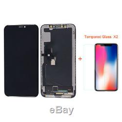 LCD Display Touch Screen Digitizer Assembly Replacement For iPhone X + 2 Films