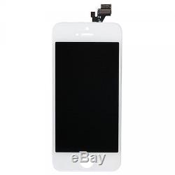 LCD Lens Touch Screen Display Digitizer Assembly Replacement for iPhone 5 White