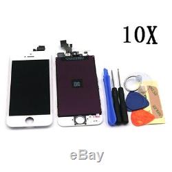 LOT 10x For iPhone 5 Replacement LCD Screen Touch Glass Digitizer Assembly White