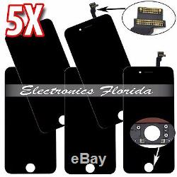 LOT of 5x LCD Screen Replacement Digitizer Glass Assembly For iPhone 6 4.7Black