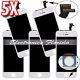 Lot Of 5x Lcd Screen Replacement Digitizer Glass Assembly For Iphone 6plus White