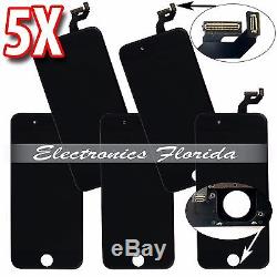 LOT of 5x LCD Screen Replacement Digitizer Glass Assembly iPhone 6S Plus Black