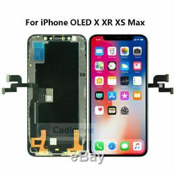 OLED For iPhone X XR XS LCD Display Touch Screen Digitizer Frame Replacement MEM