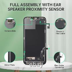 OLED for iPhone 13 Screen Replacement 6.1 with Ear Speaker Proximity Sensor