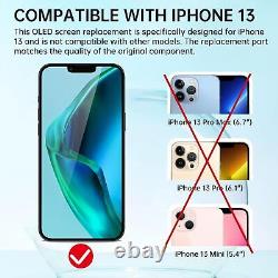 OLED for iPhone 13 Screen Replacement 6.1 with Ear Speaker Proximity Sensor