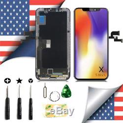 OLED for iPhone X 5.8'' LCD Touch Screen Digitizer Assembly Replacement Black US