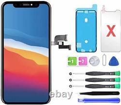 QTlier for iPhone X Screen Replacement 5.8 inch, LCD Repair Kit Assembly with