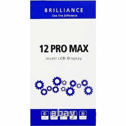 Screen Replacement for Brilliance iPhone 12 Pro Max LCD with Touch Incell Black