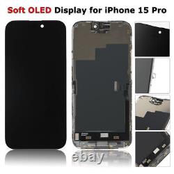 Soft OLED For iPhone 15 Pro 6.1 LCD Display / Touch Screen Assembly Replacement