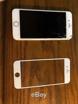 Sprint IPhone 6 Silver 32GB Cracked Screen replacement glass
